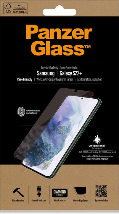 Produktbild PanzerGlass Case Friendly (1 Stück, Samsung Galaxy S22+)