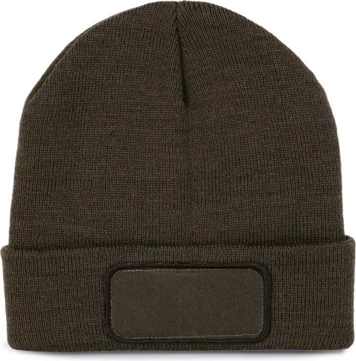 Actual product image K-up Recycled beanie with patch and thinsulate lining