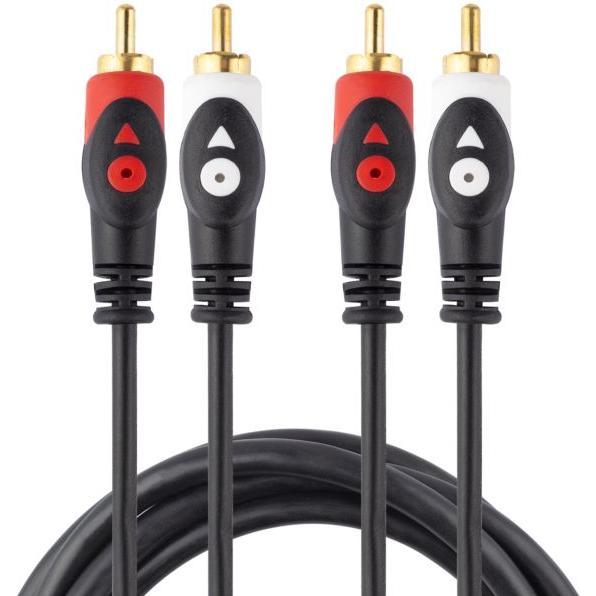 Libox Cavo RCA (Cinch) x2 - RCA (Cinch) x2 3m (LB0020) (3 m, Cavo Cinch), Cavo audio