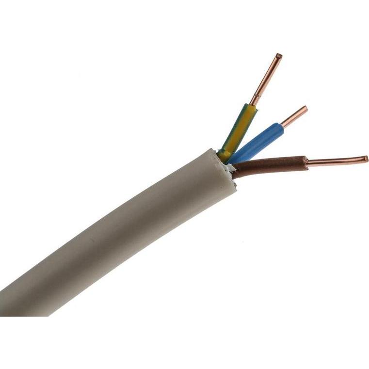 RS PRO NYM-J 3 Core 1.5mm Cable 50m (50 m), Cavo di alimentazione, Grigio