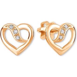 Brilio, Ohrringe, Romantic rose gold earrings Hearts 239 001 00909 05