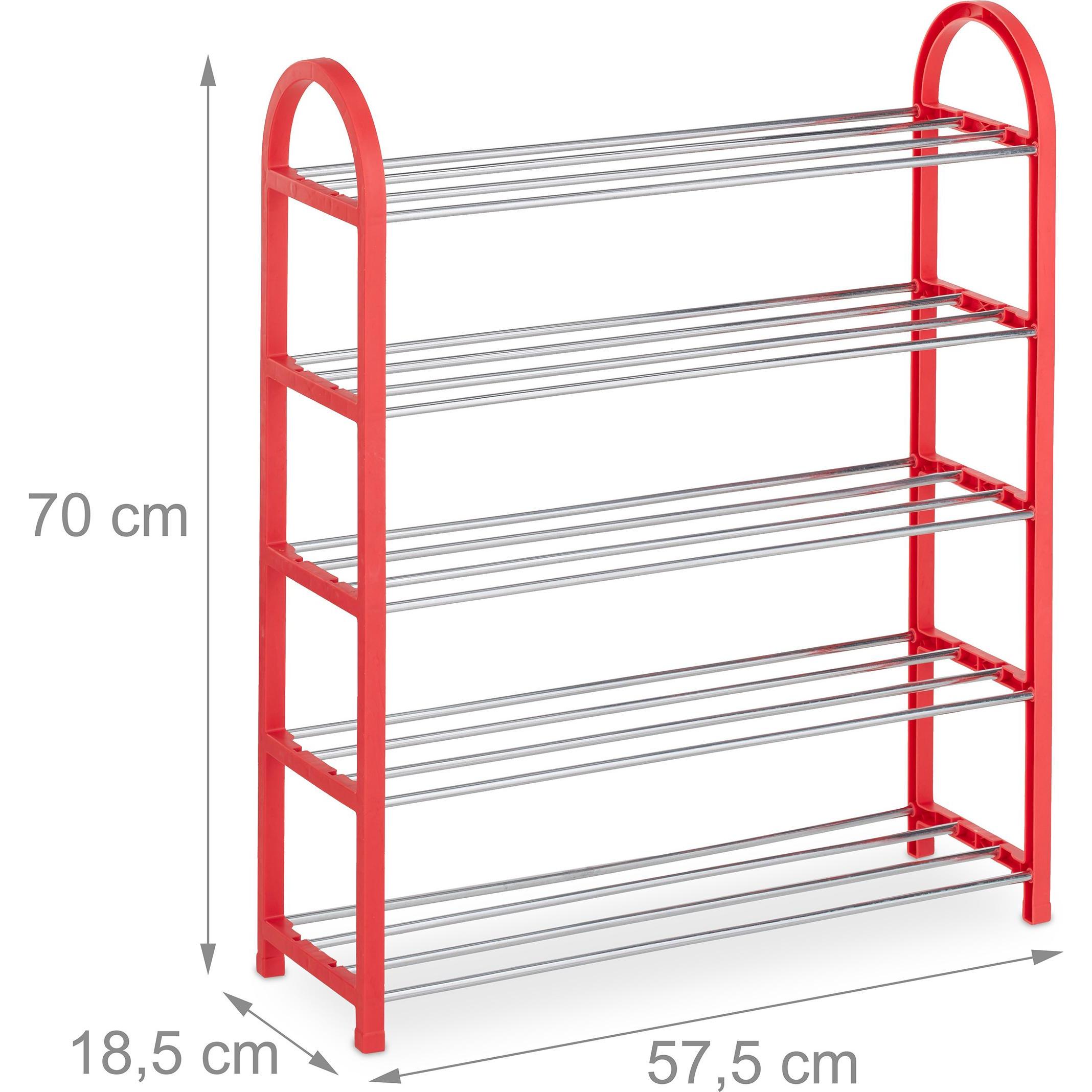 Thumbnail - Relaxdays, Schuhschrank, Trey (57.5 x 18.5 x 70 cm)