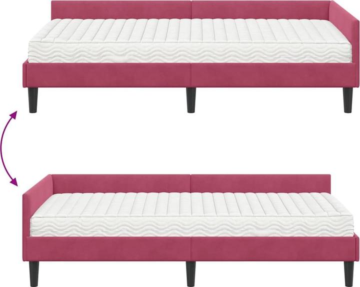 Image du produit vidaXL Samtbett (100 x 200 cm)