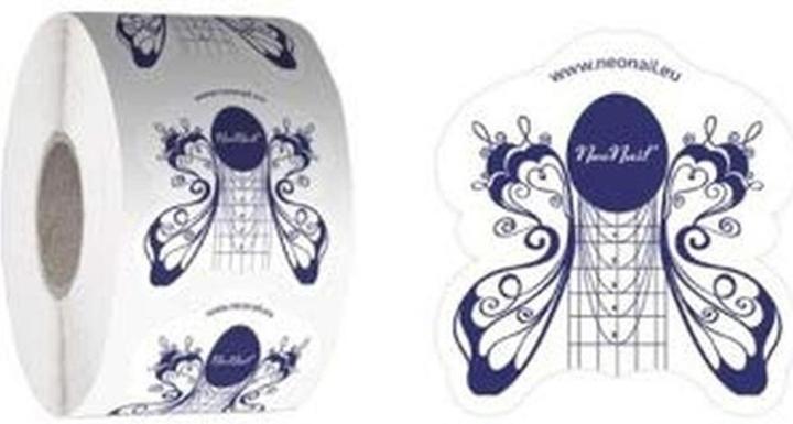 Actual product image Neonail Nail Form Builder 500 Pieces Black Acrylic Gel Polish Tips Stickers (Artificial nails)