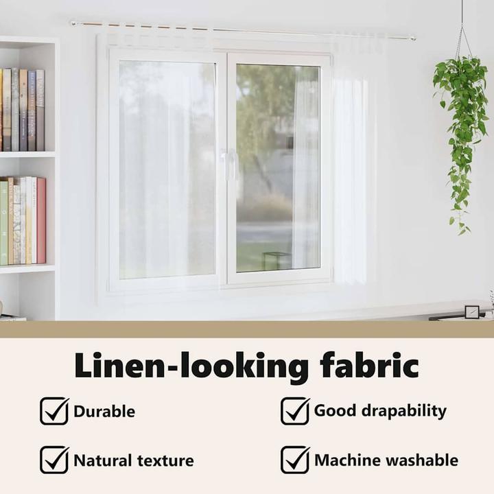 Produktbild vidaXL Voile-Vorhang (140 x 175 cm)
