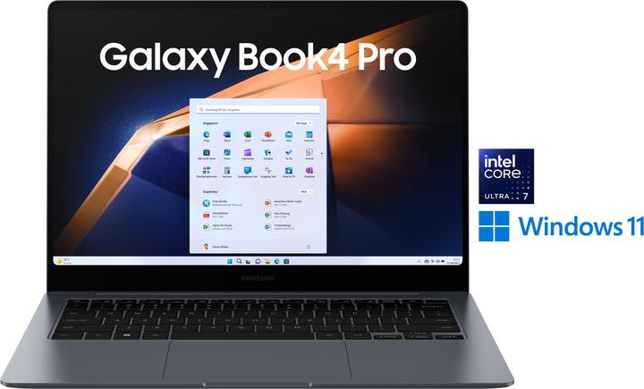 Produktbild Samsung Galaxy Book4 Pro (14", Intel Core Ultra 7 155H, 16 GB, 512 GB, DE)
