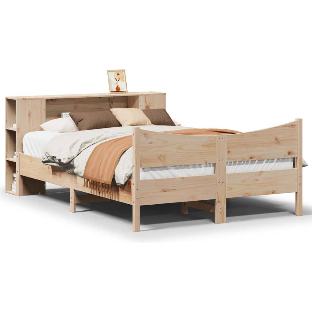 VidaXL, Bett, Massivholzbett Holzbett Bett Doppelbett ohne Matratze 140x200cm Kiefer (140 x 200 cm)