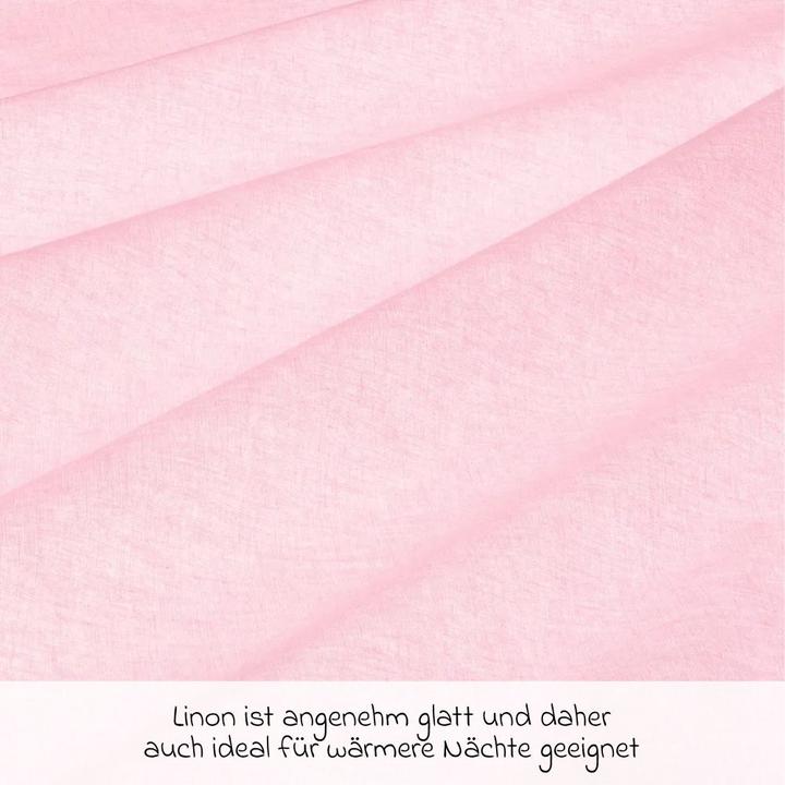 Produktbild Makian Babybettwäsche & Bettsets Bettwäsche 80 x 80 cm - Uni Rosa