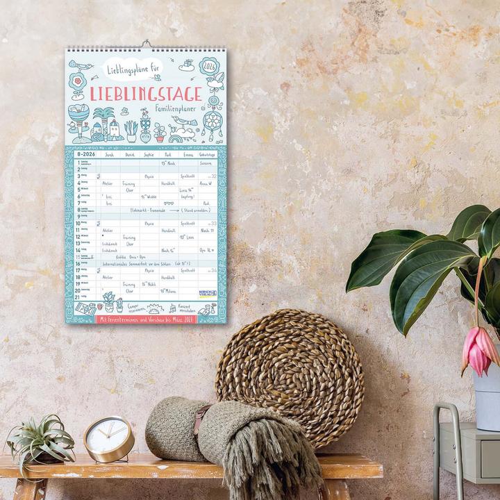 Produktbild Familienplaner Lieblingspläne für Lieblingstage 2026 (27 x 46 cm)