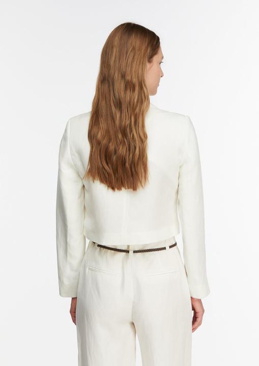 Immagine prodotto Comma Cropped Tencel-Leinen-Mix-Jacke mit Ein-Knopf-Verschluss (46)