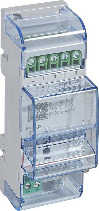 Produktbild Bticino SCS Reg Aktor 2 Schliesser F411U2 10A F411U2 (Schaltaktor)