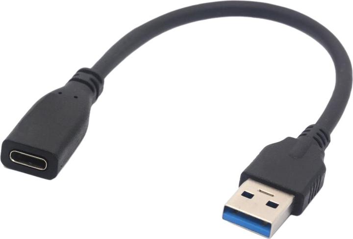 Actual product image DLH USB-C MALE TO USB-A FEMALE ADAPTER CABLE - LENGTH: 22.5CM (0.23 m)