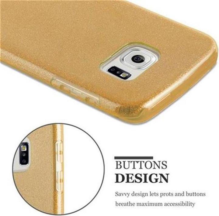 Immagine prodotto Cadorabo Copertura in TPU glitter (3 pezzi) (Samsung Galaxy S6 Edge)