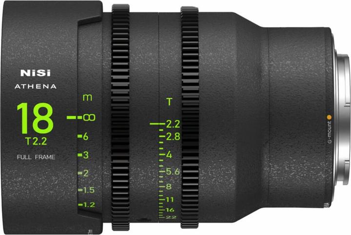 Immagine prodotto Nisi Kit di obiettivi cinema full frame ATHENA PRIME - 18 mm T2.2, 40 mm T1.9, 135 mm T2.2 + custodia (Full frame)