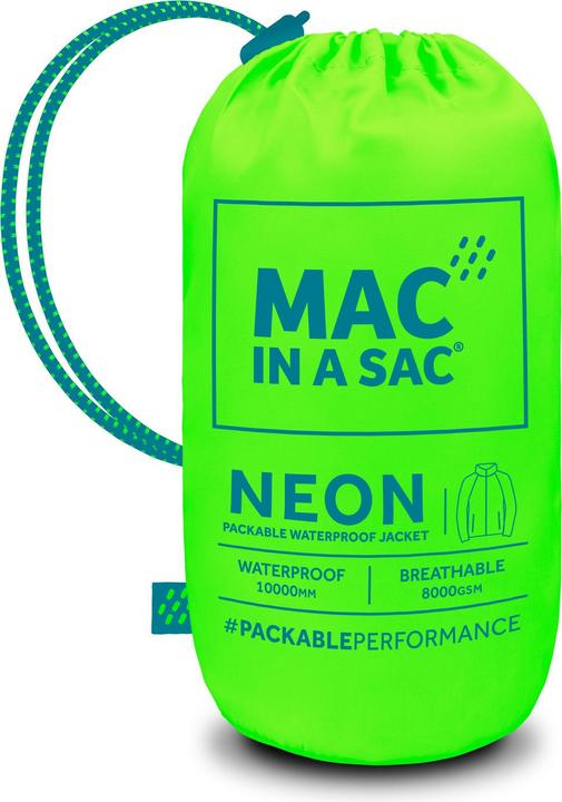 Actual product image Mac in a Sac Rainjacket NEON (M)