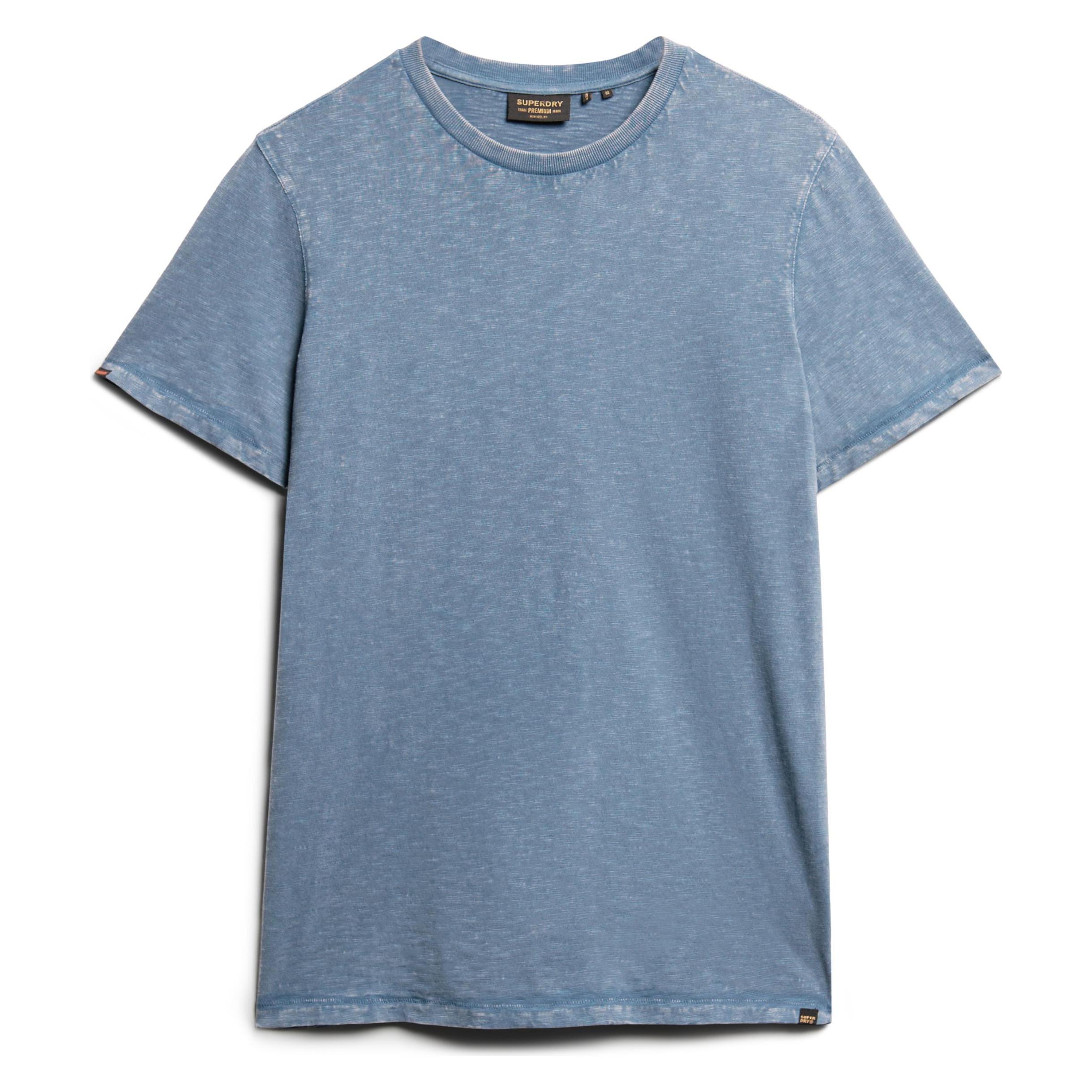 Superdry, Herren, Shirts, T-shirt Slub, Blau, (Xl)
