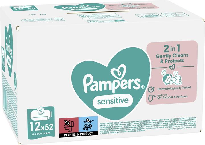 Actual product image Pampers Sensitive (624 Piece)