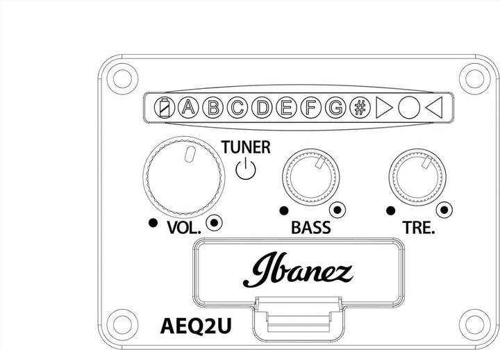 Actual product image Ibanez Black Ice Flat Concert Ukulele (Concert)