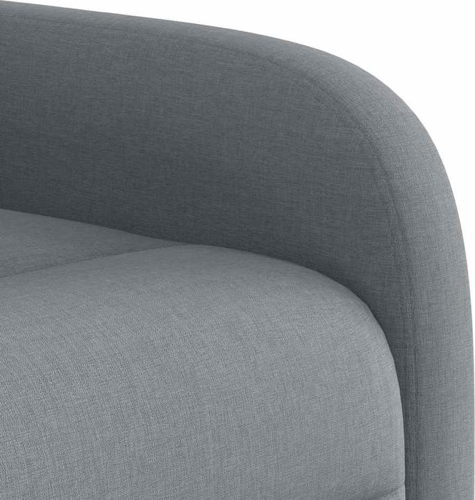 Actual product image vidaXL Massage chair with stand-up aid Light grey fabric