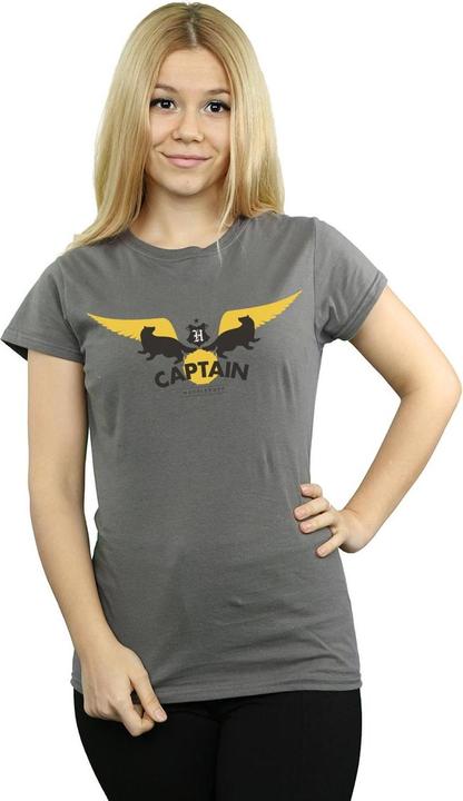 Actual product image Womens/Ladies Hufflepuff Captain Cotton T-Shirt (M)