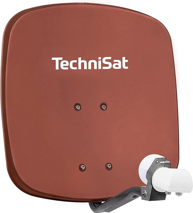 Image du produit TechniSat TV Sat DigiDish 45 Twin, Rouge brique (Antenne parabolique, 0.70 dB, DVB-S / -S2)