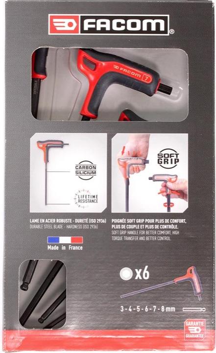 Actual product image Facom Hexagon socket screwdriver set with T-handle