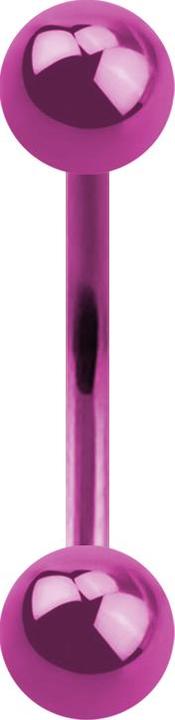 Produktbild Star Piercing Micro Banane pink mit zwei Kugeln (Chirurgenstahl 316L, ohne Messing)