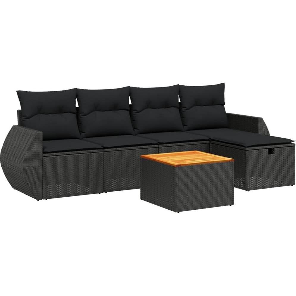 VidaXL, Gartenlounge, 10-tlg. Garten-Lounge-Set mit Kissen