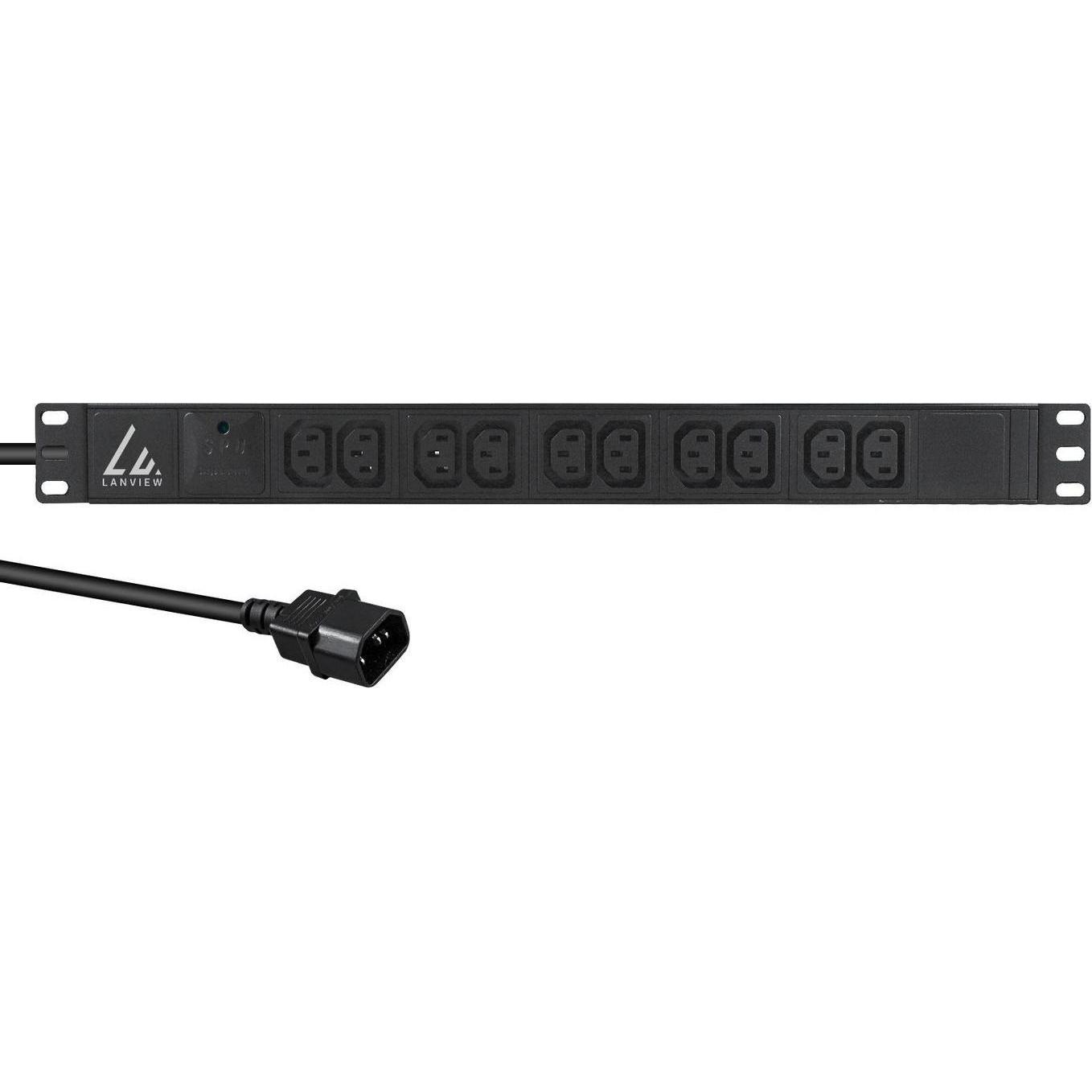 Lanview 19" 10-way c13 outlets with, USV Zubehör