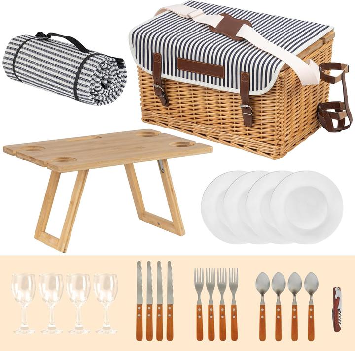 Actual product image CampFeuer Picknickkorb-Set für 4 Personen