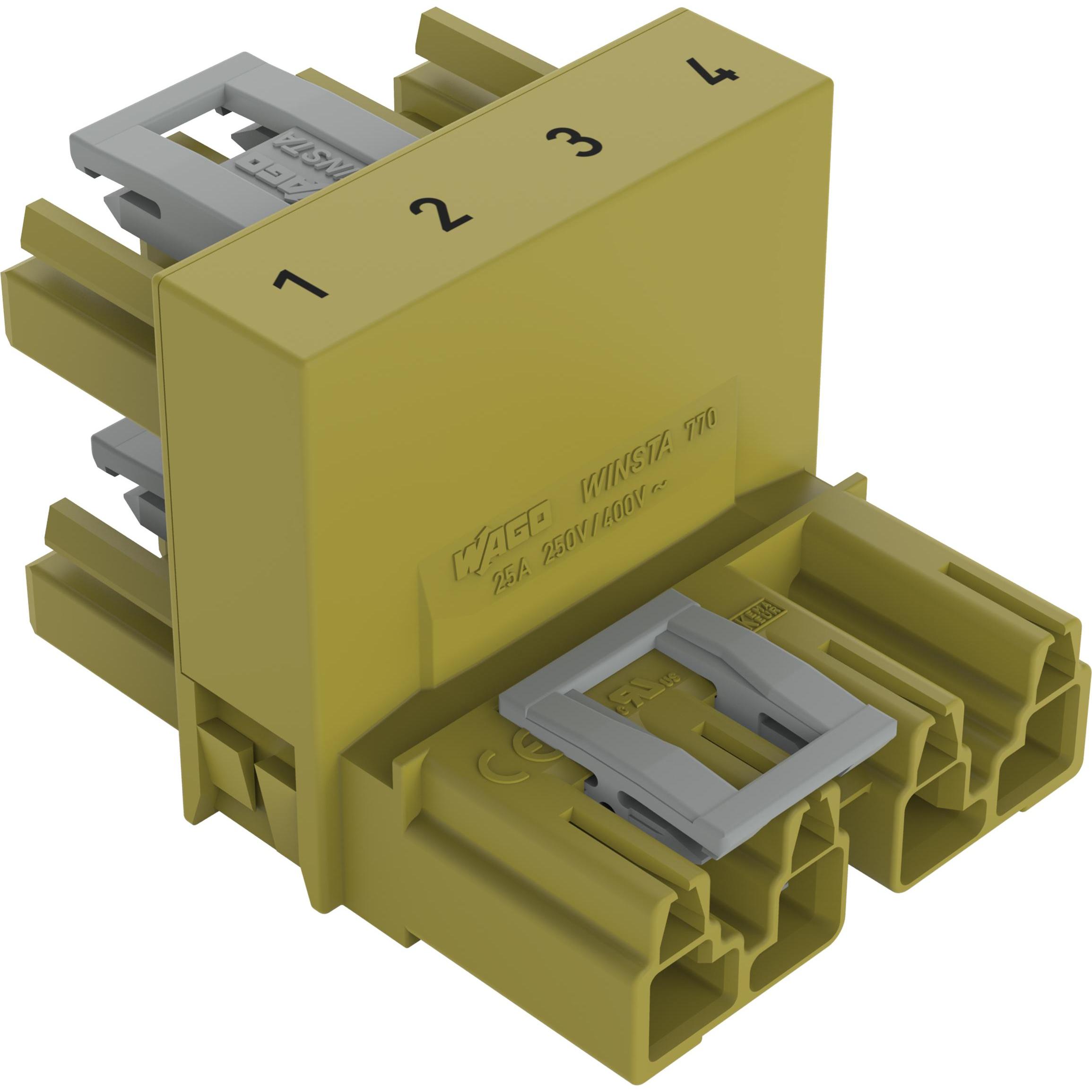 Wago 770-1782 h-Verteiler 4-Pol. Kod. B H-grün 3VK (Verteiler) (770-1782)
