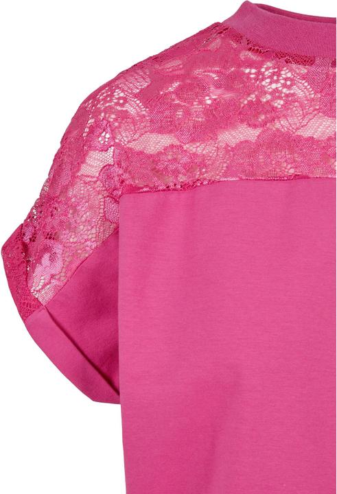Actual product image Urban Classics Ladies Short Oversized Lace Tee - 12492 (XL)