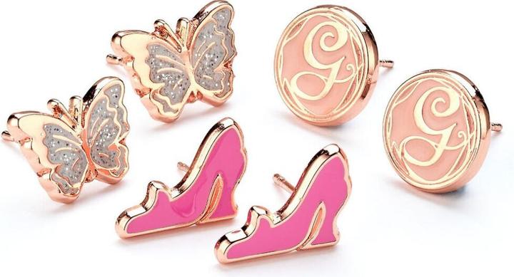 Produktbild Carat Wicked Glinda Set of 3 Stud Earrings - Butterfly, Glinda's Shoes & Glinda 'G'
