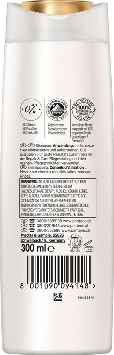 Actual product image Pantene Pro-V Repair & Care (300 ml, Liquid shampoo)