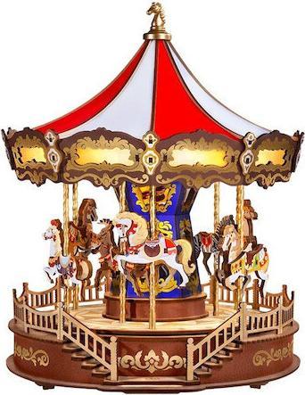 Robotime Rolife Κατασκευή DIY Ξύλινο Παζλ 3D Μουσικό Κουτί Classic Carousel 265 κομμάτια για 14+ ετώ
