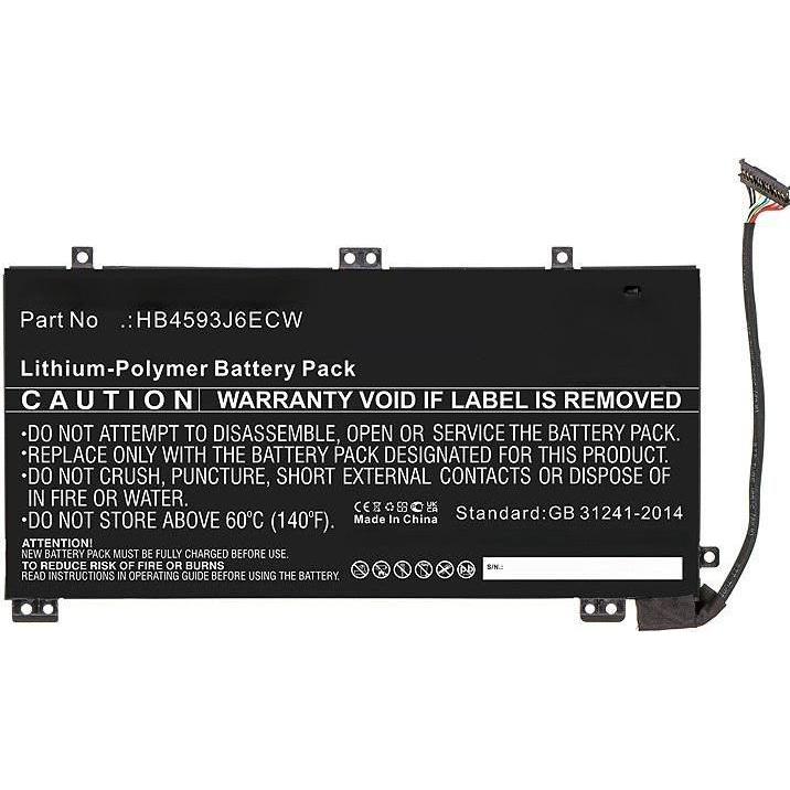 CoreParts Battery for Huawei Notebook (34200 mAh), Notebook Akku, Schwarz