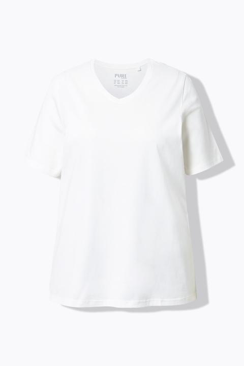 Produktbild Ulla Popken T-Shirts, 2er-Pack, V-Ausschnitt, Halbarm (46, 48)