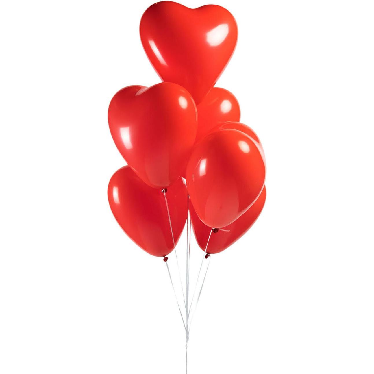 Globos Europe Luftballons Herzballons Rot 30cm, 6 Stück (6 x) (39059556)