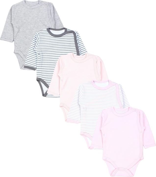 Bunt, Hellgrau, Rosa