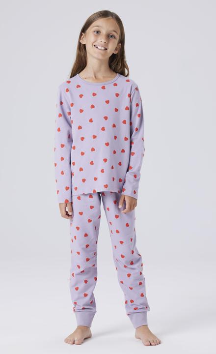 Produktbild Name it Nkfnightset Lavender Hearts Noos (86)