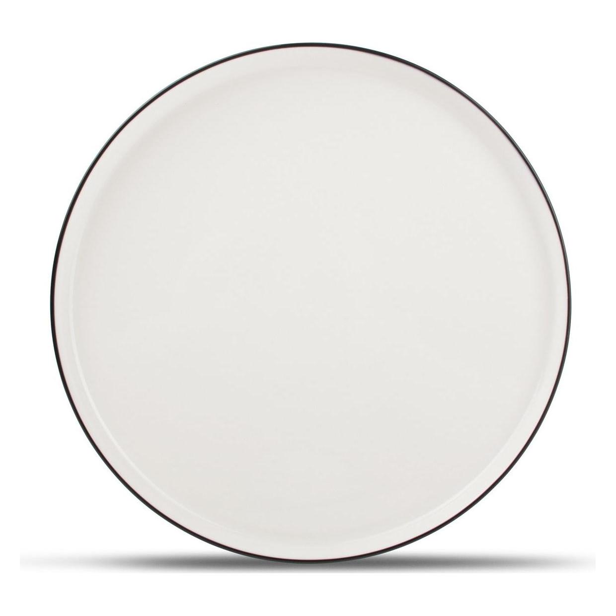 Salt&Pepper - Plat Bord - 26cm - Wit - Studio Base - Set/4 (850001), Bord, Wit, Zwart
