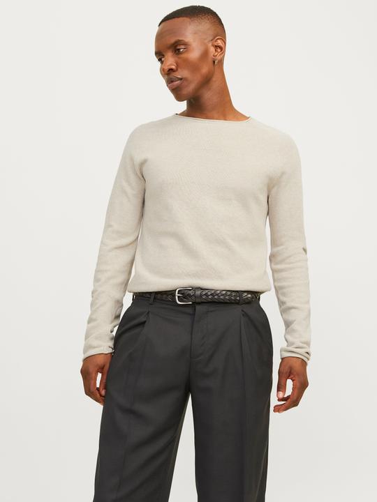 Produktbild Jack & Jones Einfarbig Strickpullover mit Rundhals Strickpullover mit Rundhals (3XL)