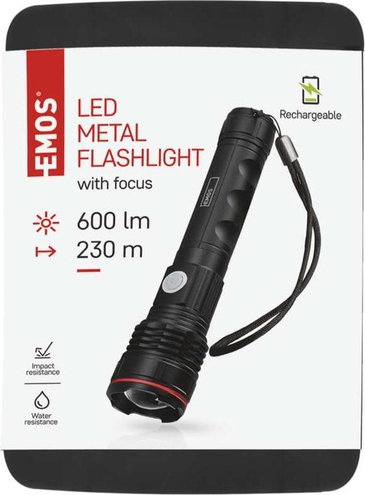 Actual product image Emos Metal torch (18.30 cm, 600 lm)
