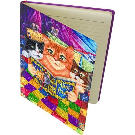 Thumbnail - Craft Buddy Kitten Bedtime, Crystal Art Notebook