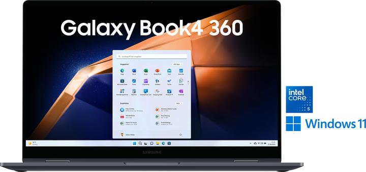 Image du produit Samsung Galaxy Book4 360 (15.59", Intel Core 5 120U, 16 Go, 512 Go, DE)
