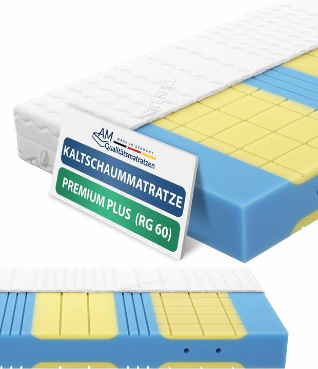Produktbild AM Qualitätsmatratzen Premium Plus 7-Zonen Kaltschaum (80 x 200 cm, Schaumstoffkern)