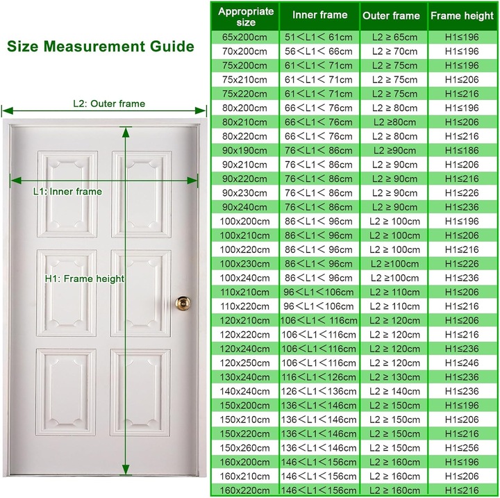 Actual product image Mara Vital Magnetic Insect Screen for Patio Door, Easy Adhesive Mounting (210 x 90 cm)