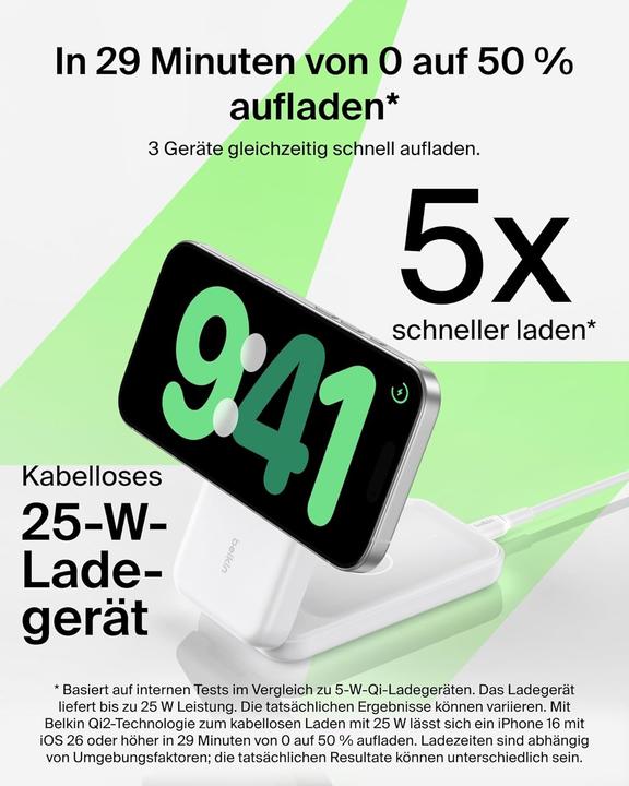 Produktbild Belkin UltraCharge 3-in-1-Ladestation (25 W)