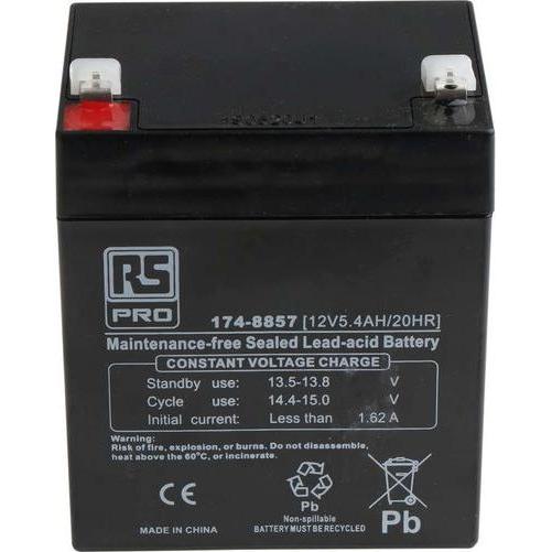 Rs Pro 12 V VRLA Lead Acid Battery (12 V, 5400 mAh)