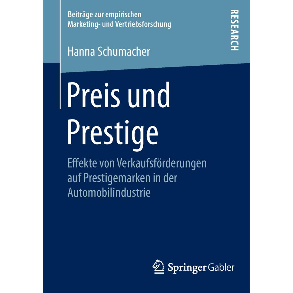 Preis und Prestige, Fachbücher von Hanna Schumacher